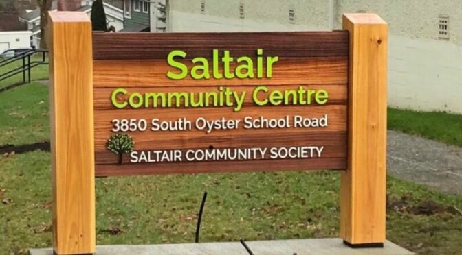 Saltair Community Centre New Sign
